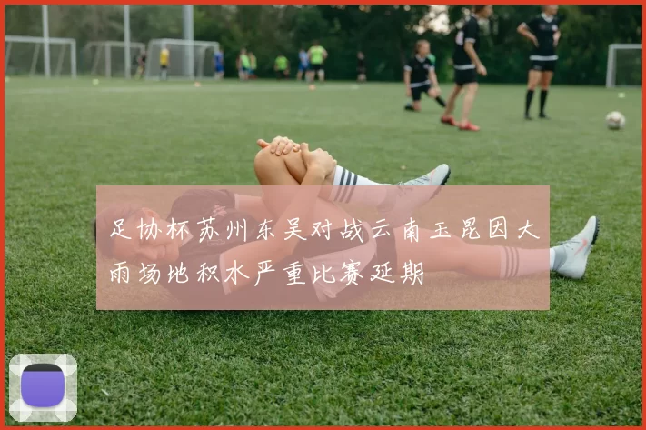 足协杯苏州东吴对战云南玉昆因大雨场地积水严重比赛延期